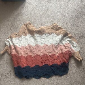 ANDREE BY UNIT Multicolor Off-the-Shoulder Sweater